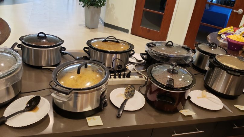 Communi7y Crew Holds Chili Cook Off to Raise Money for Kid’s Backpack Event