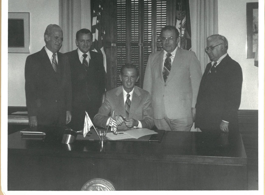 Credit Union Week, October 10, 1979 (Left, Robert J. Debri).