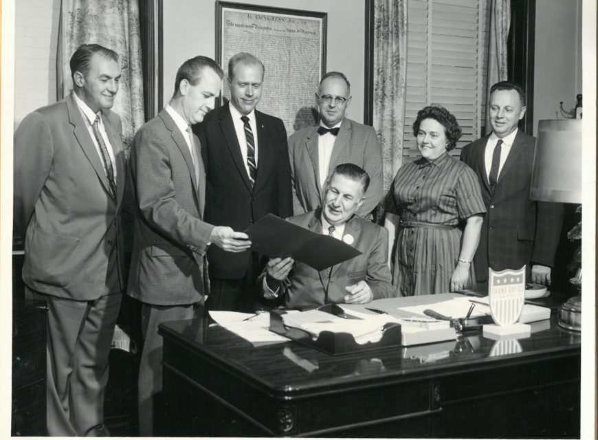 Credit Union Day, 1961 (third from left, Robert J. Debri).