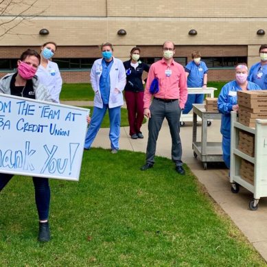 TBA Credit Union Donates Pizza and Hand Sanitizer to Munson Healthcare