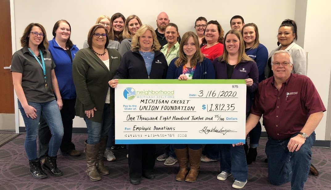 Neighborhood Mortgage Solutions Donates to Michigan Credit Union Foundation